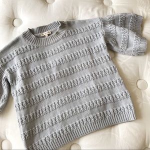 Plush Periwinkle Cable Knit Sweater